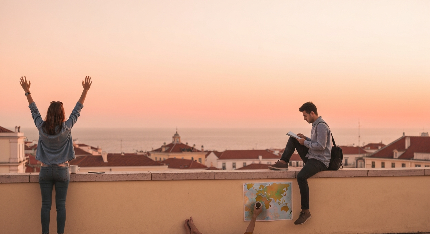Interviewee in the destination, editorial photograph submitted by the traveler